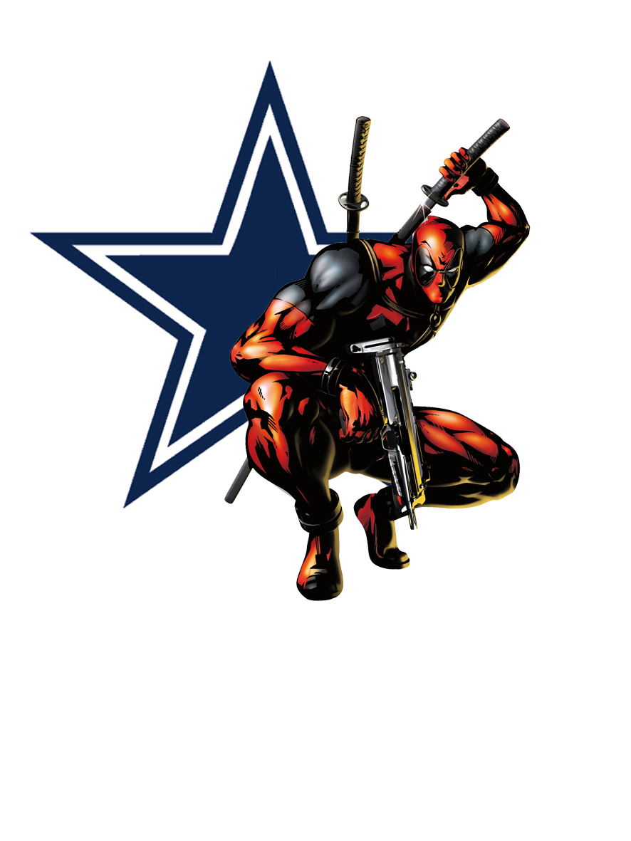 Dallas Cowboys Deadpool Logo vinyl decal